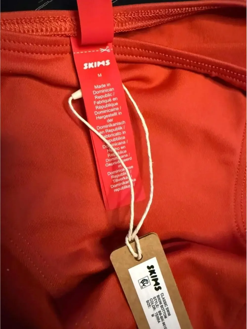 SKIMS Classic Swim Bottom Terra Medium NWT
